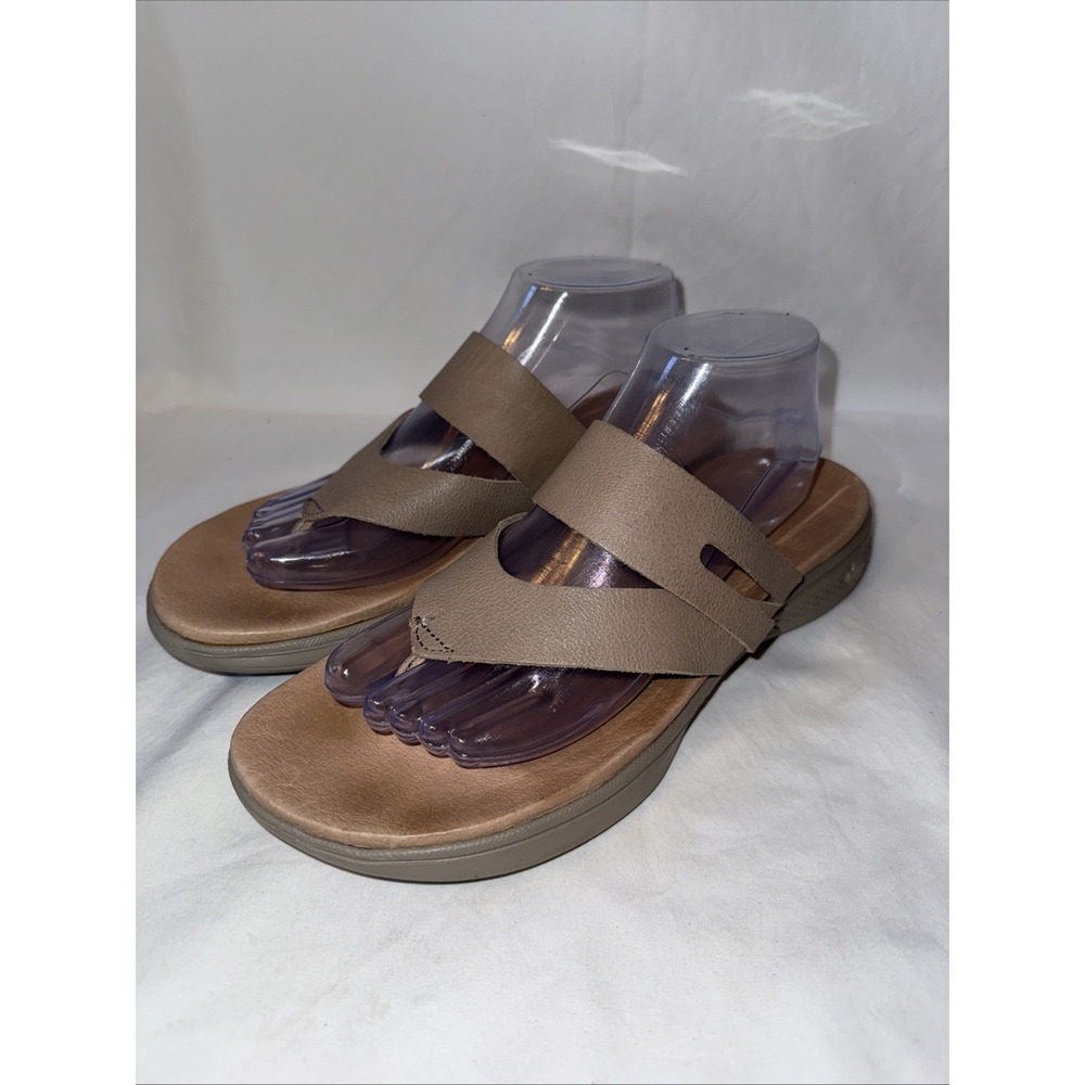 Skechers On The Go Luxe Womens Thong Sandal US‎ Size 11 Brown Leather